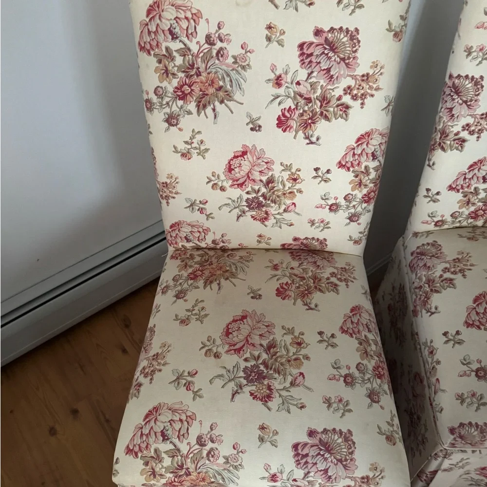 Safavieh Floral Accent Chairs with Cream and Pink Design